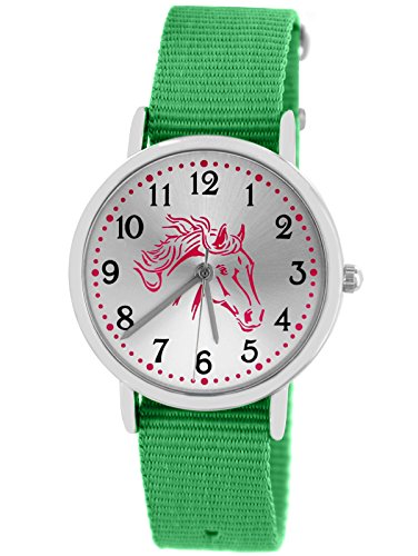 Pacific Time Kinderuhr Analog Quarz mit Textilarmband 86530 von Pacific Time