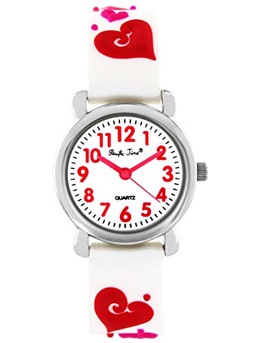 Pacific Time Kinderuhr analog Quarz mit Silikonarmband 20357 von Pacific Time