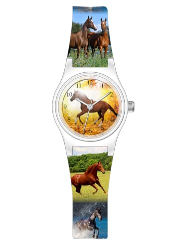 Pacific Time Mädchen Uhr Analog Quarz mit Kunststoffarmband 20335 von Pacific Time