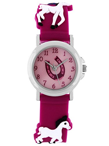 Pacific Time Mädchen Uhr analog Quarz mit Silikonarmband 86260 von Pacific Time