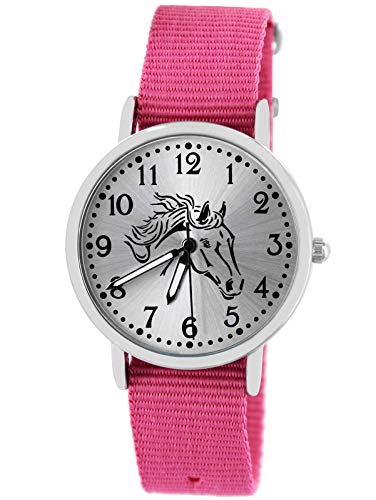 Pacific Time Kinder Uhr analog Quarz mit Textilarmband 10401 von Pacific Time