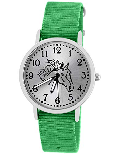 Pacific Time Mädchen Uhr analog Quarz mit Textilarmband 10403 von Pacific Time