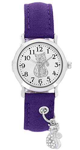 Pacific Time Mädchen Uhr analog Quarz mit Textilarmband 20177 von Pacific Time