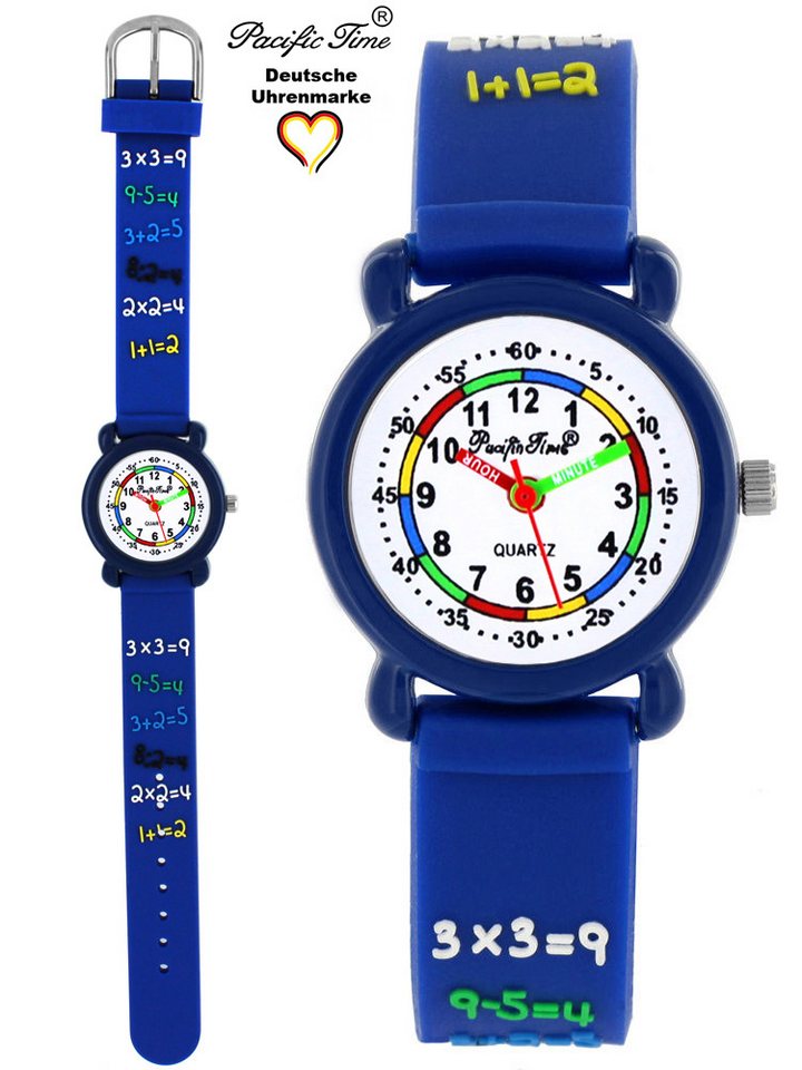 Pacific Time Quarzuhr Kinder Armbanduhr Lernuhr Mathe Silikonarmband, Gratis Versand Pacific Time Quarzuhr Kinder Armbanduhr Lernuhr Mathe Silikonarmband, Gratis Versand von Pacific Time