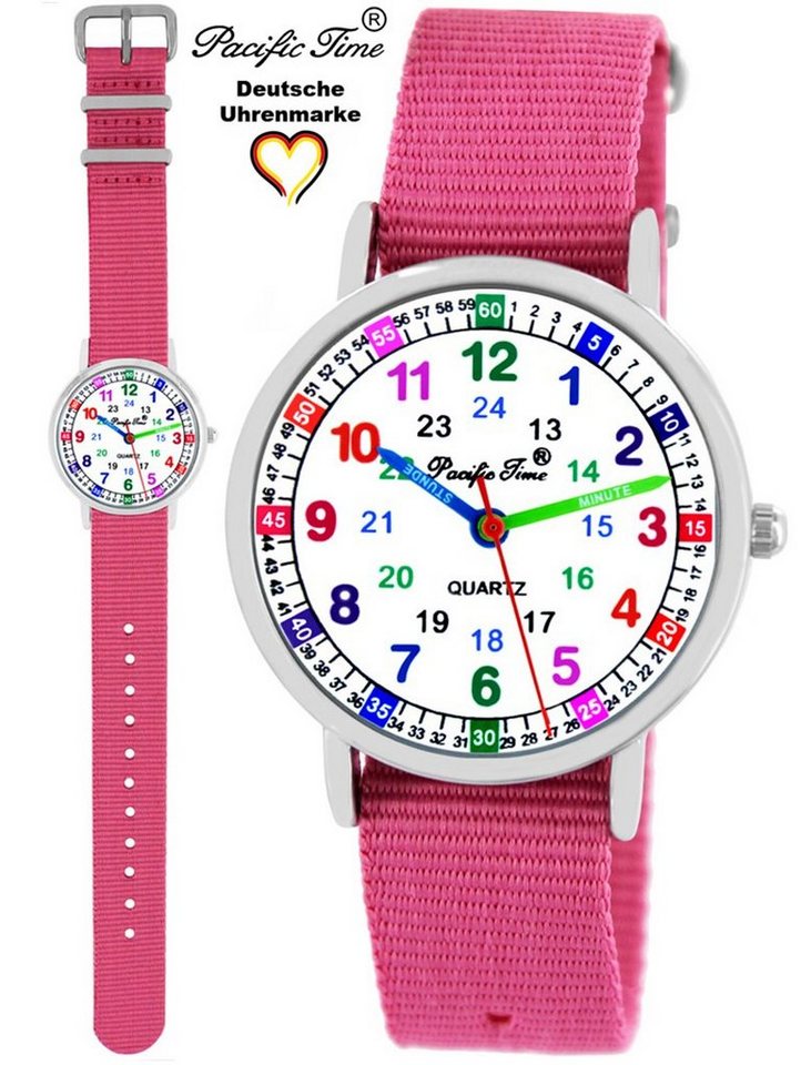 Pacific Time Quarzuhr Kinder Armbanduhr Lernuhr Wechselarmband, Mix und Match Design - Gratis Versand von Pacific Time