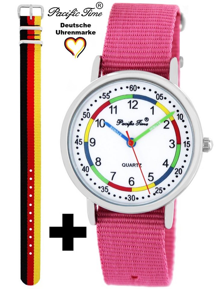 Pacific Time Quarzuhr Set Kinder Armbanduhr First Lernuhr Wechselarmband, Mix und Match Design - Gratis Versand von Pacific Time