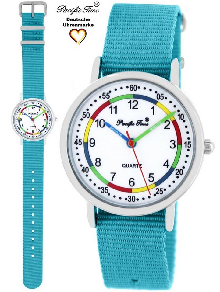 Pacific Time Quarzuhr Kinder Armbanduhr First Lernuhr Wechselarmband, Mix und Match Design - Gratis Versand von Pacific Time