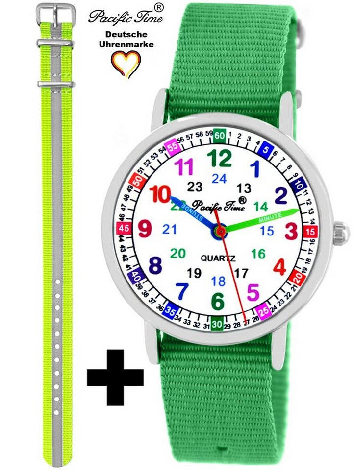 Pacific Time Quarzuhr Set Kinder Armbanduhr Lernuhr Wechselarmband, Mix und Match Design - Gratis Versand von Pacific Time