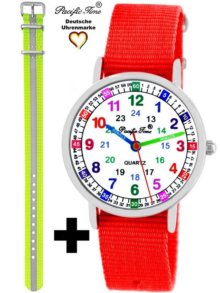 Pacific Time Quarzuhr Set Kinder Armbanduhr Lernuhr Wechselarmband, Mix und Match Design - Gratis Versand von Pacific Time