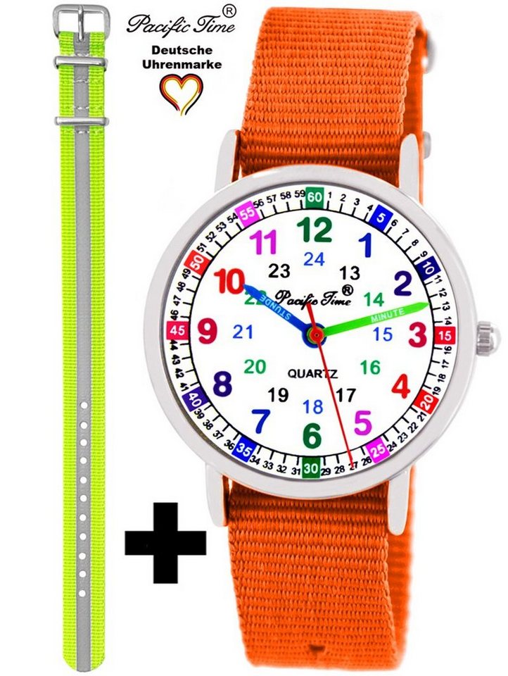 Pacific Time Quarzuhr Set Kinder Armbanduhr Lernuhr Wechselarmband, Mix und Match Design - Gratis Versand von Pacific Time