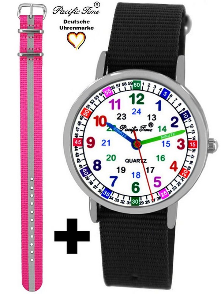 Pacific Time Quarzuhr Set Kinder Armbanduhr Lernuhr Wechselarmband, Mix und Match Design - Gratis Versand von Pacific Time