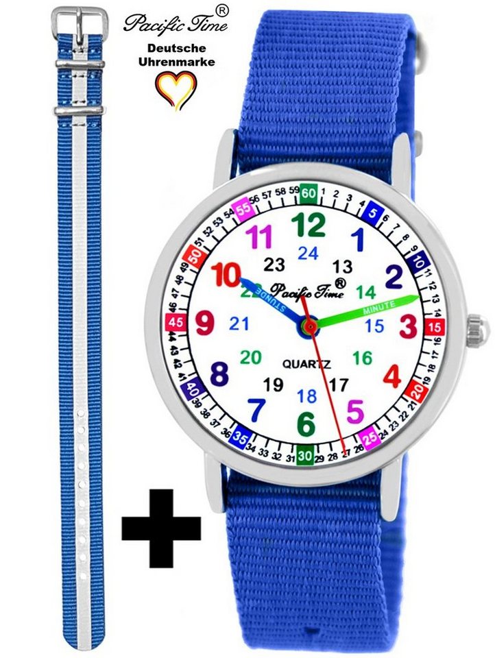 Pacific Time Quarzuhr Set Kinder Armbanduhr Lernuhr Wechselarmband, Mix und Match Design - Gratis Versand von Pacific Time