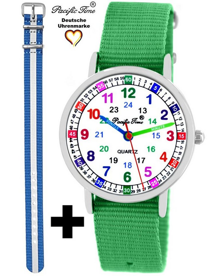 Pacific Time Quarzuhr Set Kinder Armbanduhr Lernuhr Wechselarmband, Mix und Match Design - Gratis Versand von Pacific Time