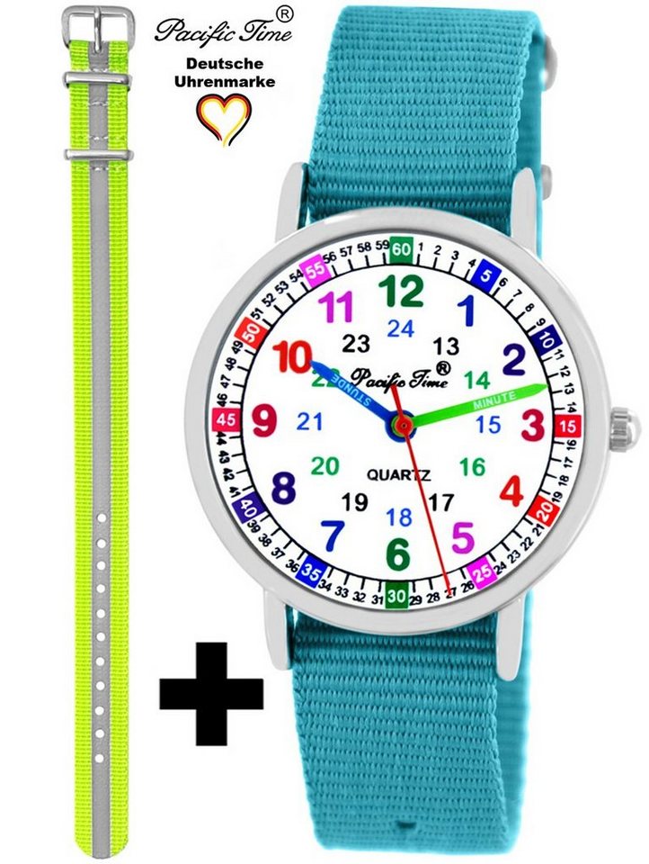 Pacific Time Quarzuhr Set Kinder Armbanduhr Lernuhr Wechselarmband, Mix und Match Design - Gratis Versand von Pacific Time