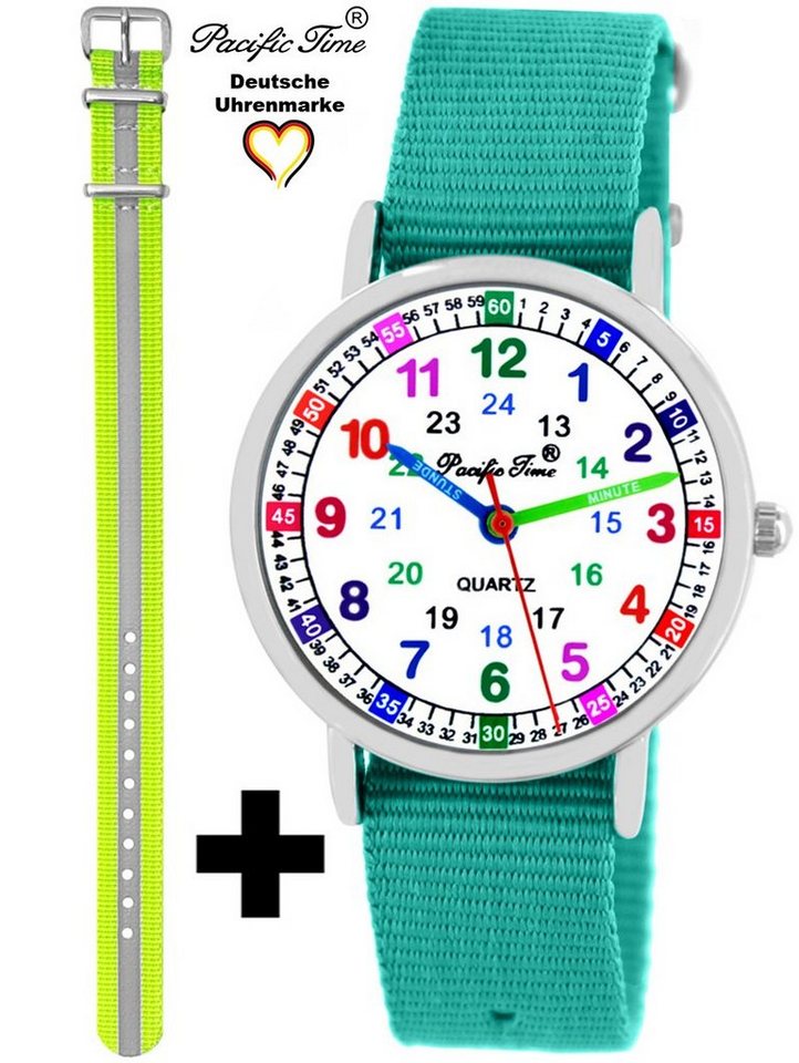 Pacific Time Quarzuhr Set Kinder Armbanduhr Lernuhr Wechselarmband, Mix und Match Design - Gratis Versand von Pacific Time
