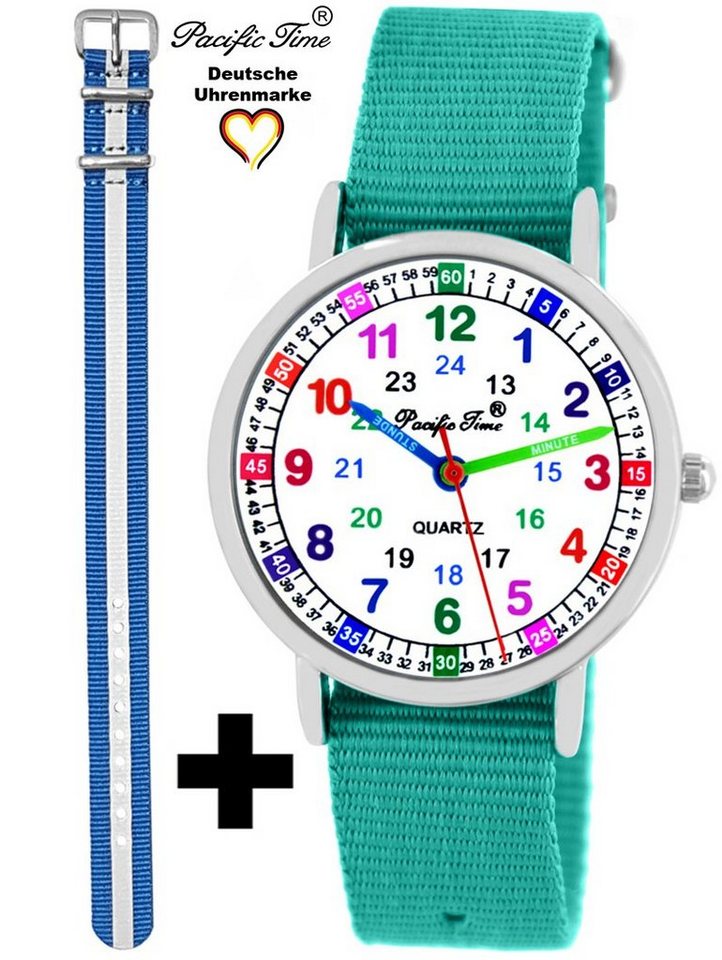 Pacific Time Quarzuhr Set Kinder Armbanduhr Lernuhr Wechselarmband, Mix und Match Design - Gratis Versand von Pacific Time