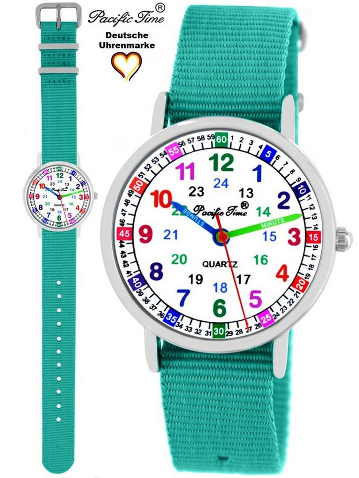 Pacific Time Quarzuhr Kinder Armbanduhr Lernuhr Wechselarmband, Mix und Match Design - Gratis Versand von Pacific Time