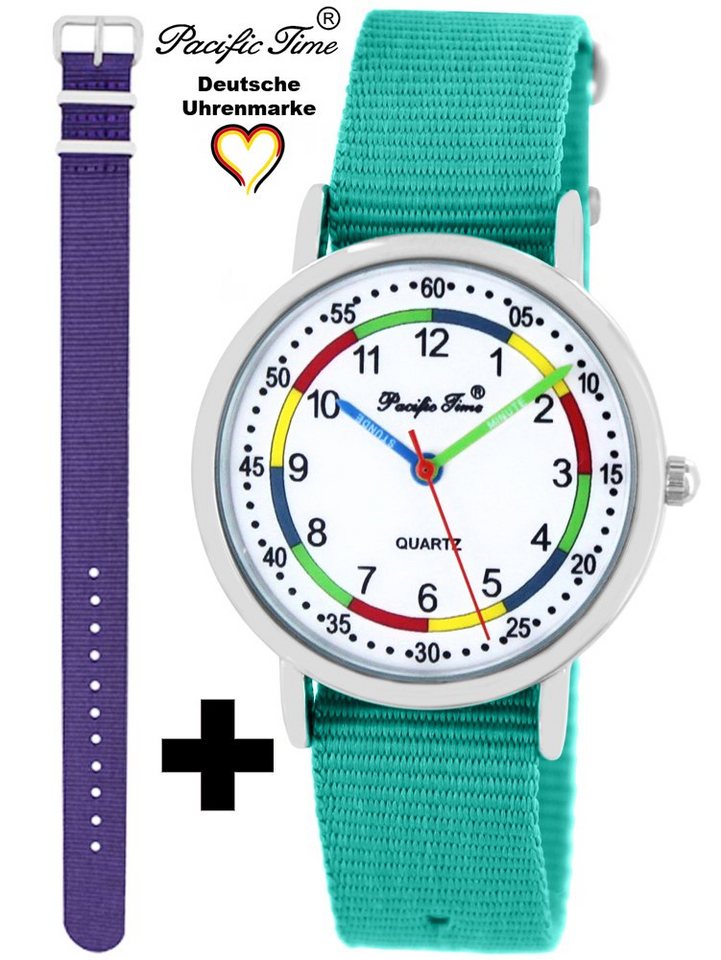 Pacific Time Quarzuhr Set Kinder Armbanduhr First Lernuhr Wechselarmband, Mix und Match Design - Gratis Versand von Pacific Time