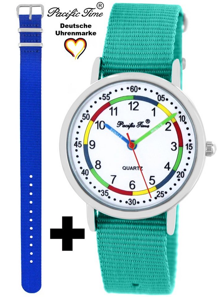 Pacific Time Quarzuhr Set Kinder Armbanduhr First Lernuhr Wechselarmband, Mix und Match Design - Gratis Versand von Pacific Time