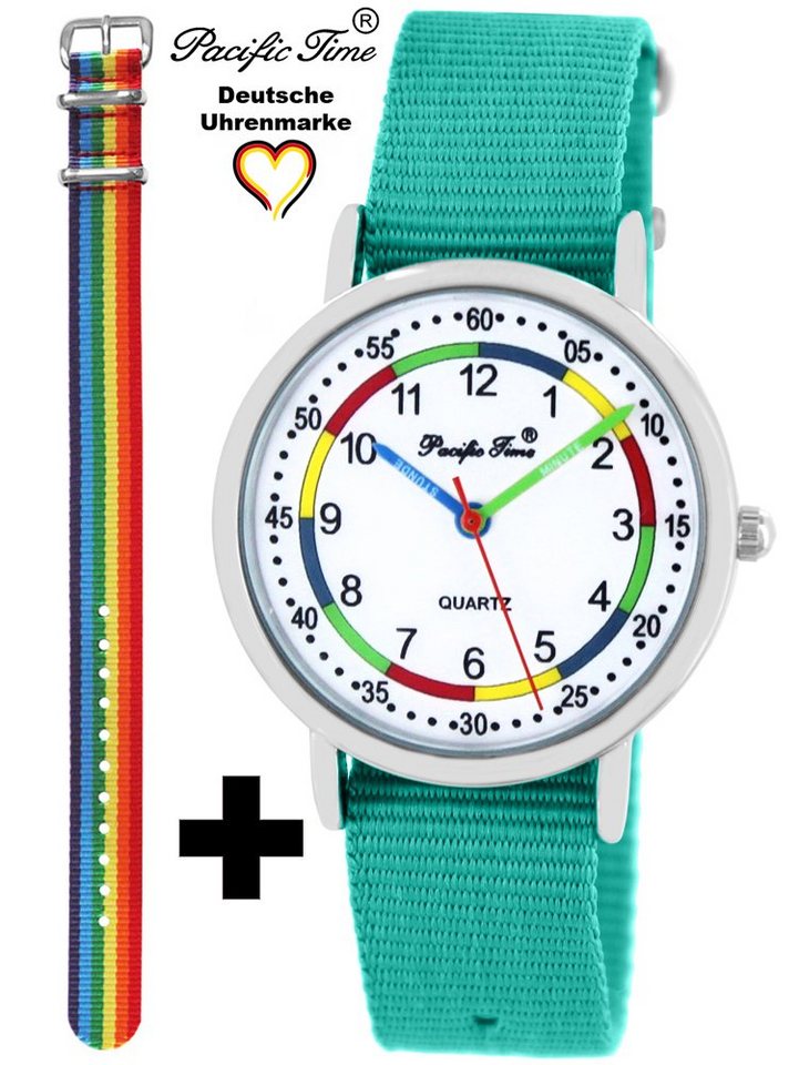 Pacific Time Quarzuhr Set Kinder Armbanduhr First Lernuhr Wechselarmband, Mix und Match Design - Gratis Versand von Pacific Time