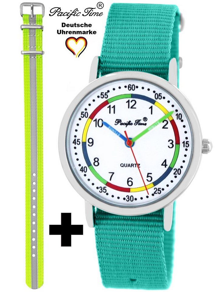 Pacific Time Quarzuhr Set Kinder Armbanduhr First Lernuhr Wechselarmband, Mix und Match Design - Gratis Versand von Pacific Time