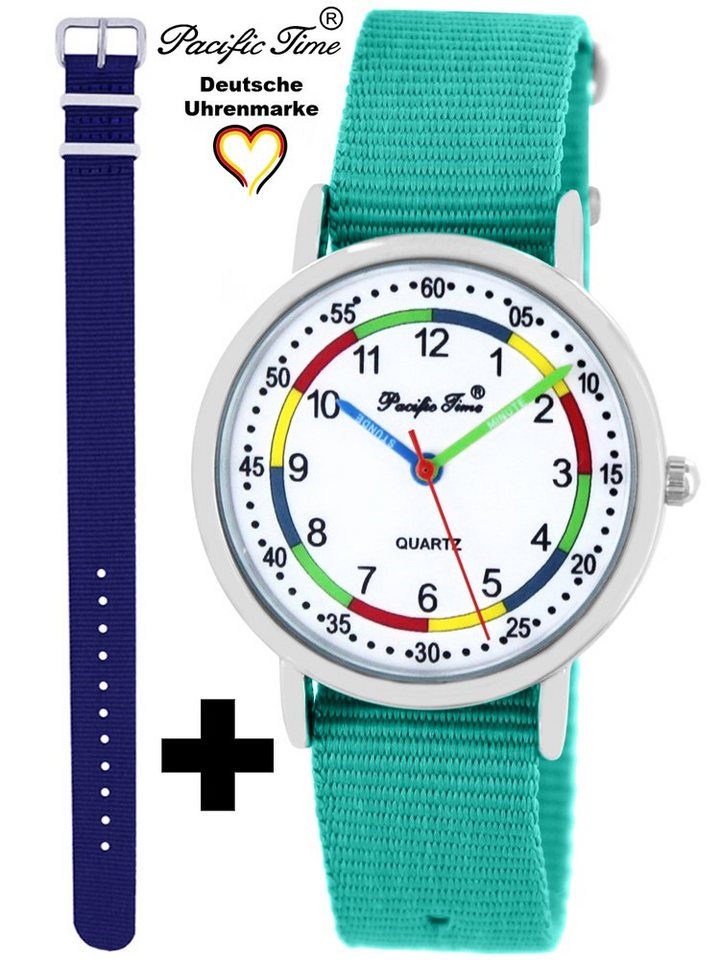 Pacific Time Quarzuhr Set Kinder Armbanduhr First Lernuhr Wechselarmband, Mix und Match Design - Gratis Versand von Pacific Time