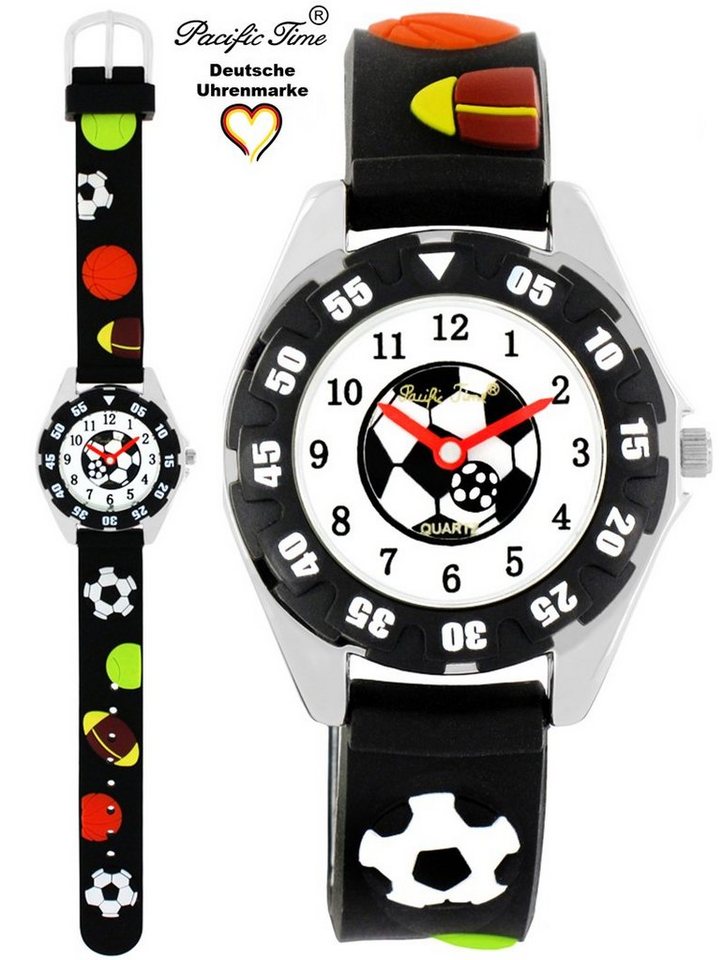 Pacific Time Quarzuhr Kinder Armbanduhr Sport Silikonarmband, Gratis Versand von Pacific Time