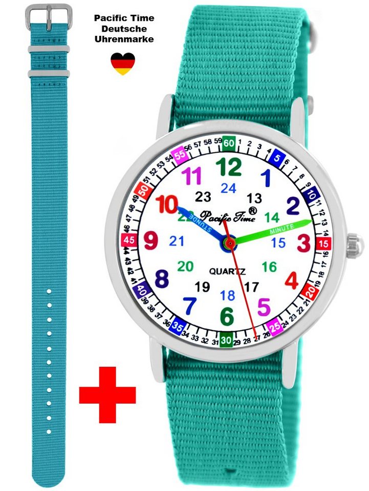 Pacific Time Quarzuhr Set Kinder Armbanduhr Lernuhr Wechselarmband, Mix und Match Design - Gratis Versand von Pacific Time