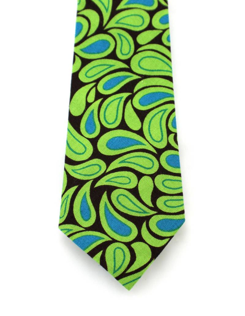 Grooviger Grüne Krawatte von PacificTieCompany
