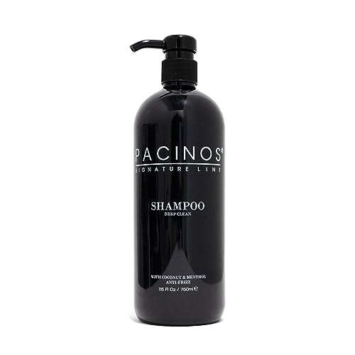 Pacinos Shampoo Männer 750ml | Tiefen Reinigung | Friseur Shampoo Herren | Friseurbedarf | verringert Haarausfall | Barbershop Shampoo | | für Alle Haartypen | Anti-Frizz | Kokosnuss & Menthol von Pacinos