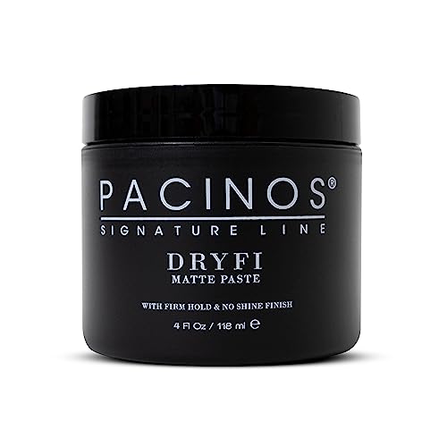 Pacinos dryfi 118ml – Matte Haarpaste Herren – kein Glanz & flexibler Halt – für Haarstyling mit natürlichem Finish & Textur – Pomade wasserbasiert - hair wax matte - haarwachs Männer von Pacinos