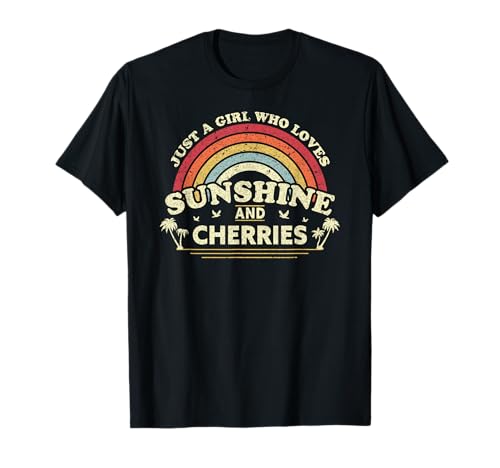 Kirsche Shirt. A Girl Who Loves Sunshine and Cherries T-Shirt von Pack A Punch