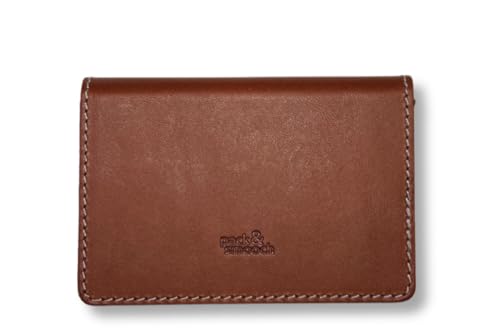 Pack & Smooch Leder Wallet Portemonnaie Geldbörse | Kartenetui mit Kartenslider | Pflanzlich gegerbtes Leder | Handgefertigt in Deutschland (Hellbraun) von Pack & Smooch