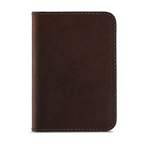 Pack & Smooch Leder Wallet Portemonnaie Geldbörse | Pflanzlich gegerbtes Leder | Handgefertigt in Deutschland | Farbe in Dunkelbraun von Pack & Smooch