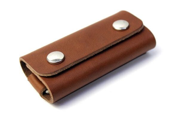 Pack & Smooch Schlüsselmäppchen, Schlüsseletui FESTMOKER pflanzlich gegerbtes Leder von Pack & Smooch