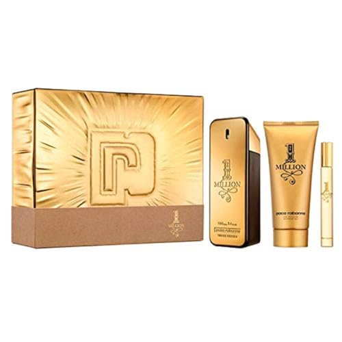 Paco Rabanne One Million Eau De Toilette Spray, 100 ml Set, 3 Pieces von Paco Rabanne