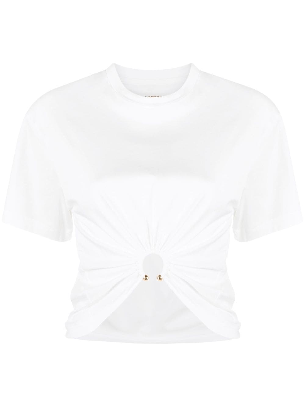 Rabanne T-Shirt mit gerafftem Detail - Weiß von Rabanne