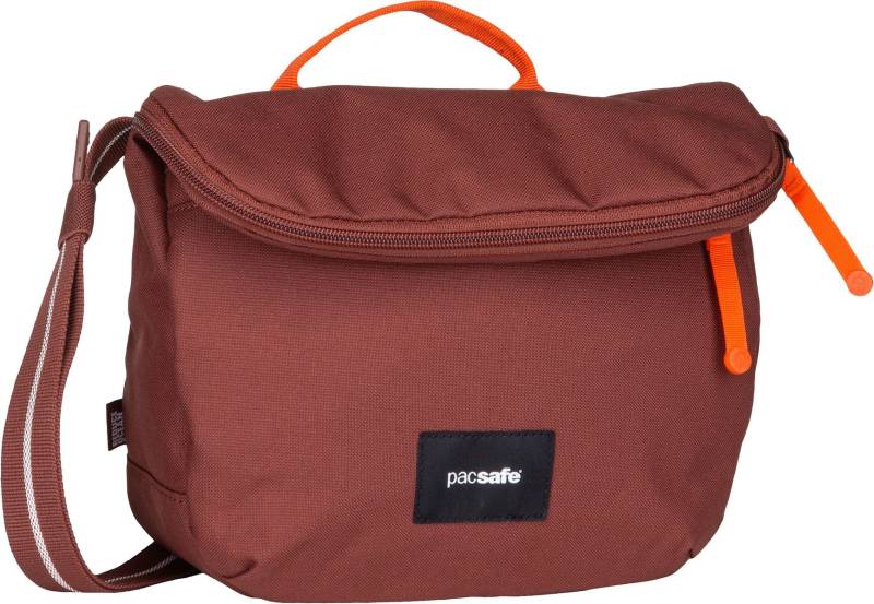 Pacsafe GO Saddle 35140  in Dunkelrot (4.2 Liter), Umhängetasche von Pacsafe