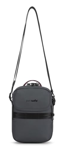 Pacsafe Herren Metrosafe X Anti Theft Compact Crossbody-Fits 8" Tablet Kompakte Umhängetasche mit Diebstahlschutz, Schiefer von Pacsafe