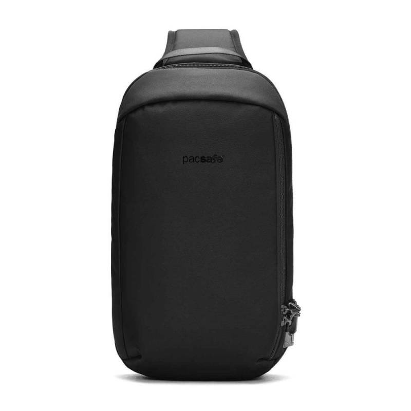 Pacsafe - Pacsafe Vibe Sling Pack Jet Black Anti-Theft Umhängetasche schwarz von Pacsafe