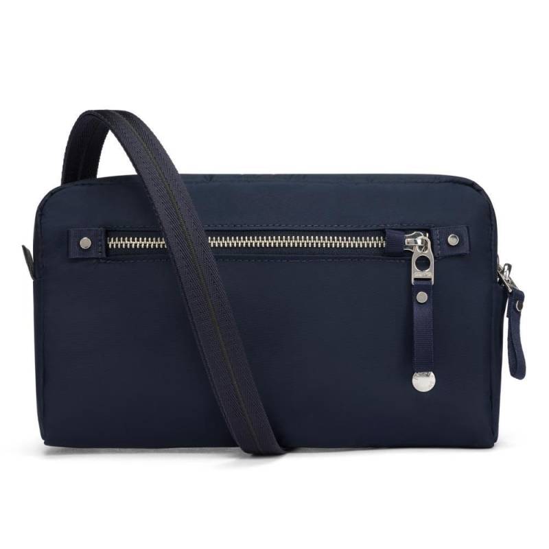 Pacsafe - Pacsafe W 3 in1 Sling Navy Anti-Theft Umhängetasche blau von Pacsafe