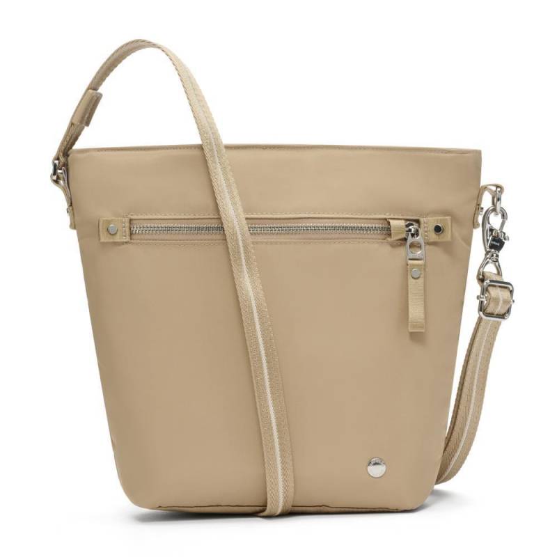 Pacsafe - Pacsafe W Taupe Anti-Theft Crossbody beige von Pacsafe