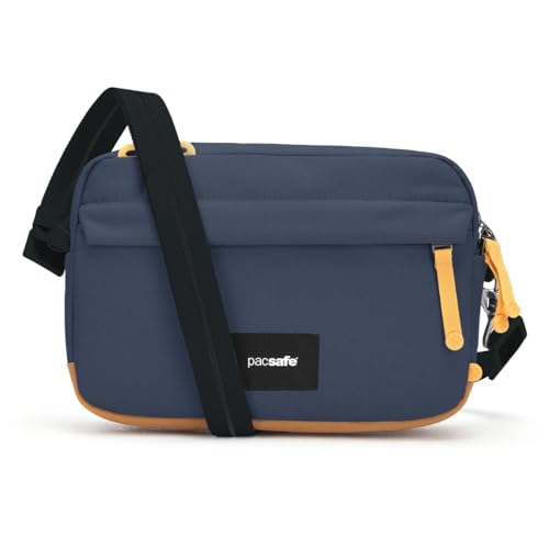 Pacsafe Unisex Go Theft Crossbody Bag, Anti-Diebstahl-Umhängetasche, Blau (Coastal Blue), 2.5 Liter, 35105651 von Pacsafe