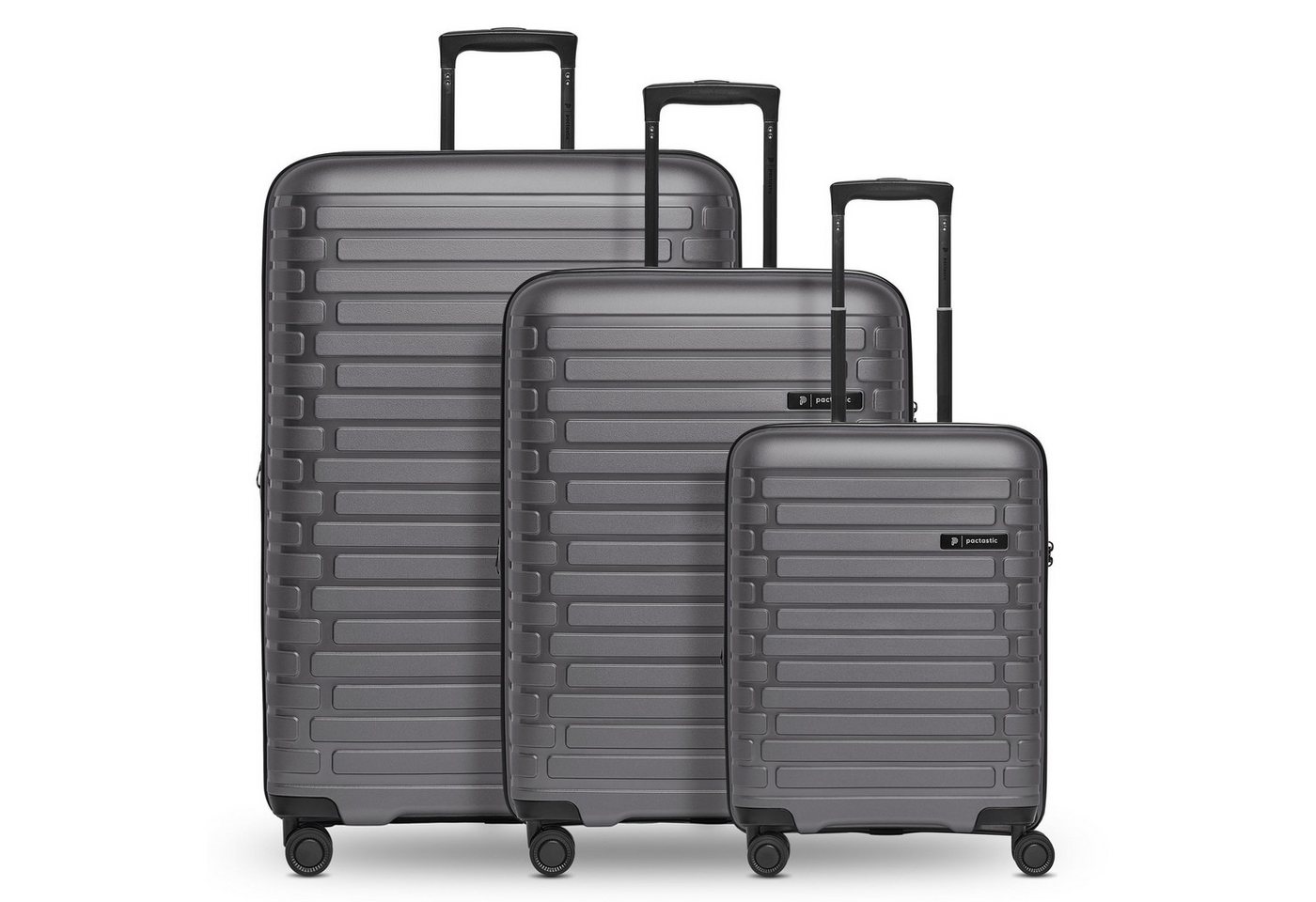 Pactastic Trolleyset Collection 04, 4 Rollen, (3-teilig, 3 tlg), Polypropylen von Pactastic