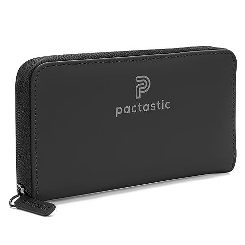 Pactastic Geldbeutel mit 12 Kartenfächer & einem Münzfach | 130 Gramm leichtes Portemonnaie für Karten & Bargeld aus wasserabweisendem veganen Tech-Material | 20 x 10 x 2,5 cm von Pactastic