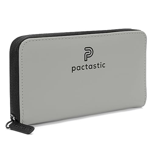 Pactastic Geldbeutel mit 12 Kartenfächer & einem Münzfach | 130 Gramm leichtes Portemonnaie für Karten & Bargeld aus wasserabweisendem veganen Tech-Material | 20 x 10 x 2,5 cm von Pactastic