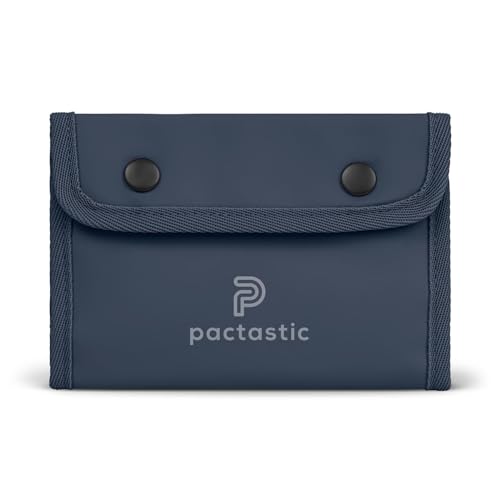 Pactastic Reisepass-Geldbörse mit 6 Kartenfächern & geschütztem Münzfach | 100 g Leichter Reisegeldbeutel für Pässe & Bargeld aus wasserabweisendem veganem Tech-Material | 17,5 x 2,5 x 13 cm von Pactastic