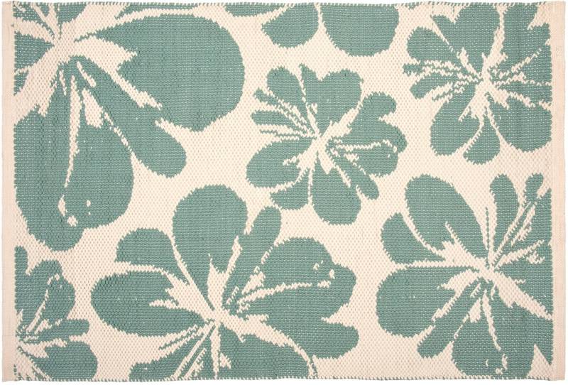 PAD Fußmatte "BLOOM" rechteckig 12 mm Höhe Schmutzfangmatte, handgewebt, Blumen Muster, In- und Outdoor geeignet von Pad
