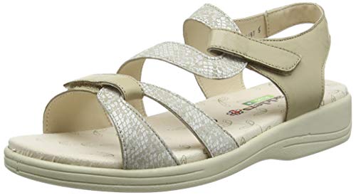 Padders Plus Damen Sunseek Sandalen, Beige (Grey Combi 97), 40 EU X-Weit von Padders