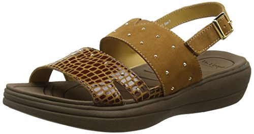 Padders Damen Cameo Riemchensandalen, Braunbrauner Kombi, 35.5 EU von Padders